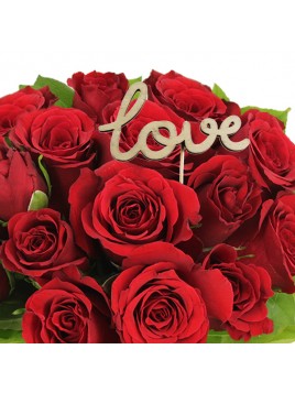Bouquet de rose rouge 50cm