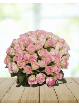 bouquet de rose rose 50cm