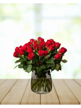bouquet de rose rouge 50cm