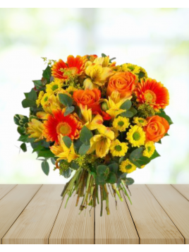 bouquet jaune/orangé