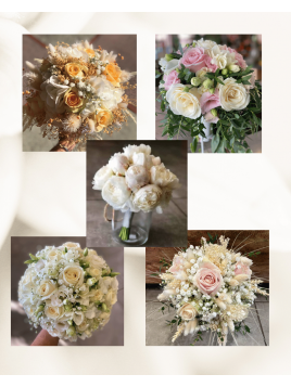 Les bouquets de mariée rond